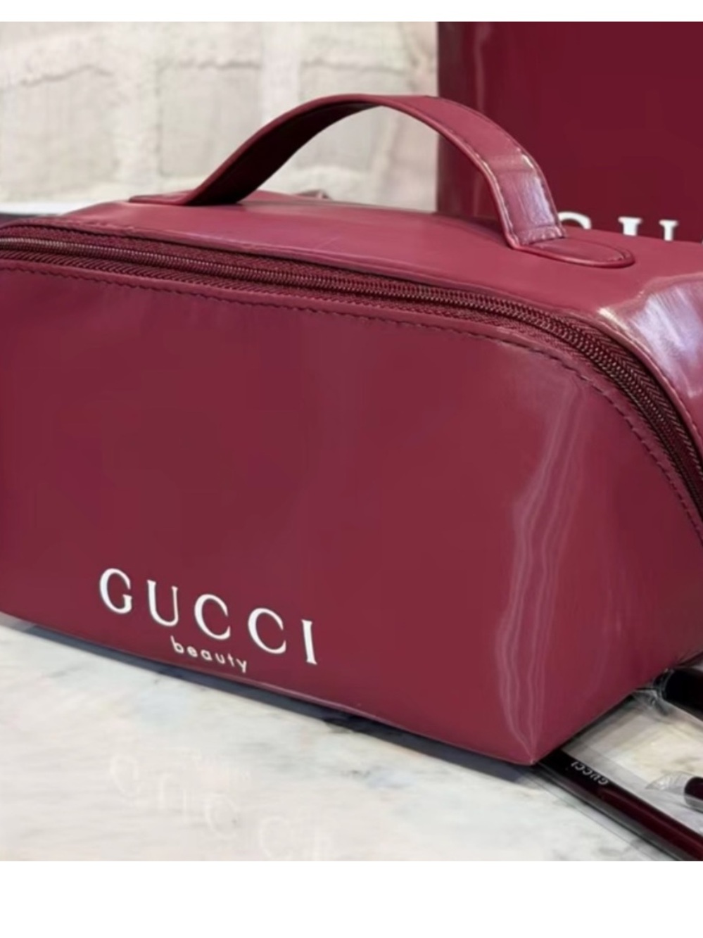 Gucci beauty cosmetic bag